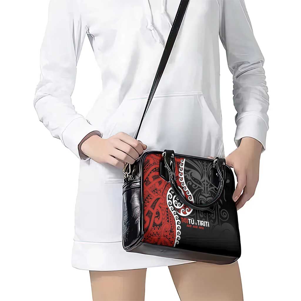 Honour The Treaty New Zealand Shoulder Handbag Toitu Te Tiriti Ake!Ake!Ake! LT9 - Polynesian Pride
