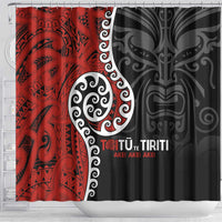 Honour The Treaty New Zealand Shower Curtain Toitu Te Tiriti Ake!Ake!Ake! LT9 - Polynesian Pride