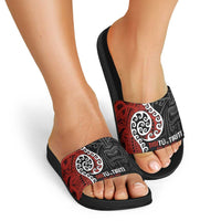 Honour The Treaty New Zealand Slide Sandals Toitu Te Tiriti Ake Ake Ake LT9 - Polynesian Pride