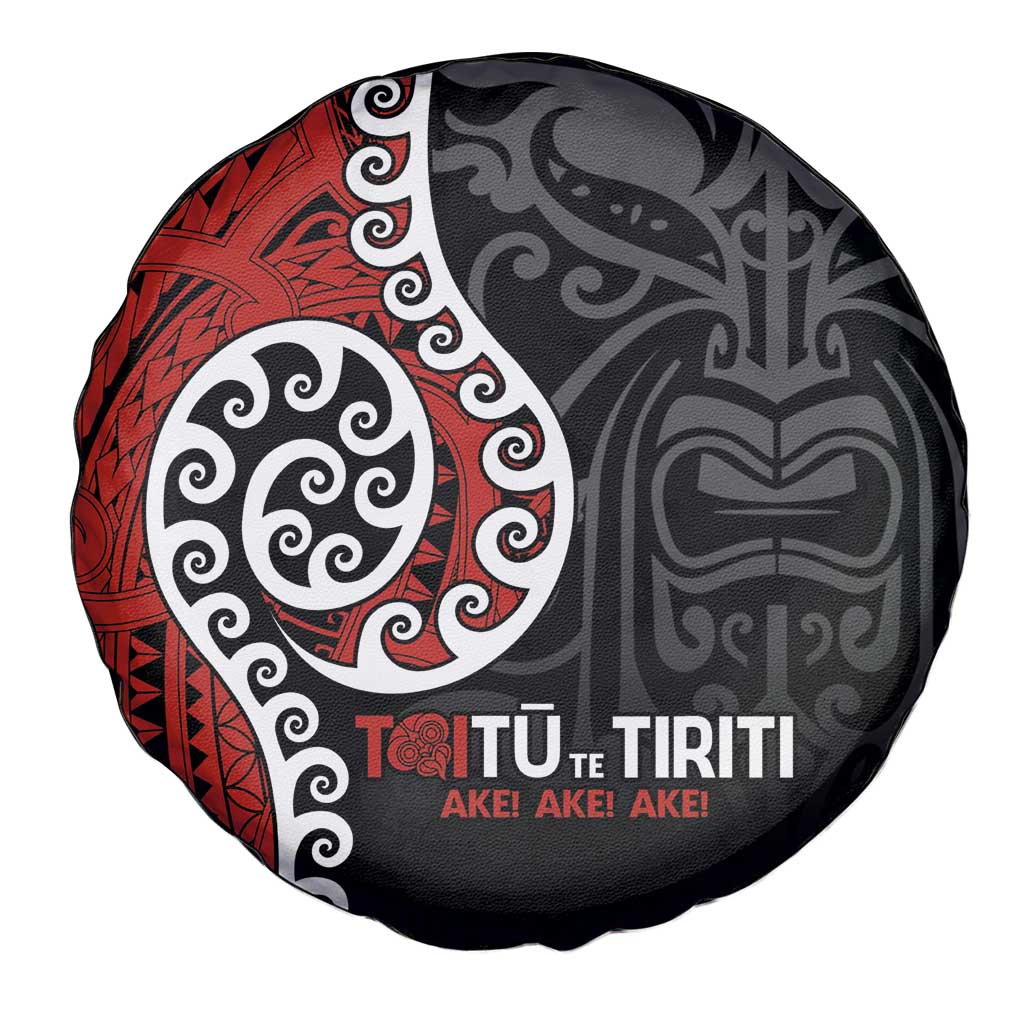 Honour The Treaty New Zealand Spare Tire Cover Toitu Te Tiriti Ake!Ake!Ake! LT9 - Polynesian Pride