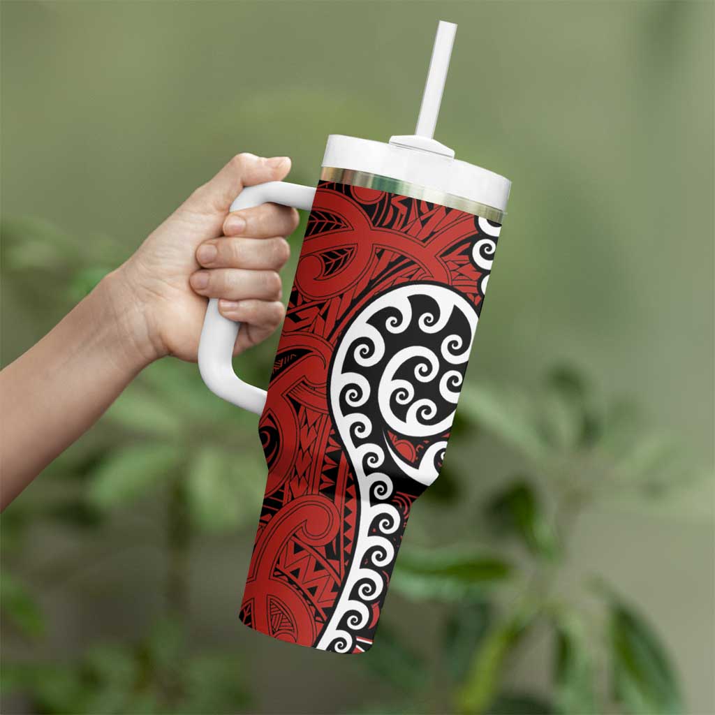 Honour The Treaty New Zealand Tumbler With Handle Toitu Te Tiriti Ake!Ake!Ake! LT9 - Polynesian Pride