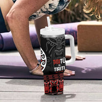 Honour The Treaty New Zealand Tumbler With Handle Toitu Te Tiriti Ake!Ake!Ake! LT9 - Polynesian Pride