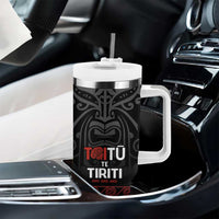 Honour The Treaty New Zealand Tumbler With Handle Toitu Te Tiriti Ake!Ake!Ake! LT9 - Polynesian Pride