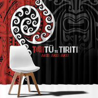 Honour The Treaty New Zealand Window Curtain Toitu Te Tiriti Ake!Ake!Ake! LT9 - Polynesian Pride
