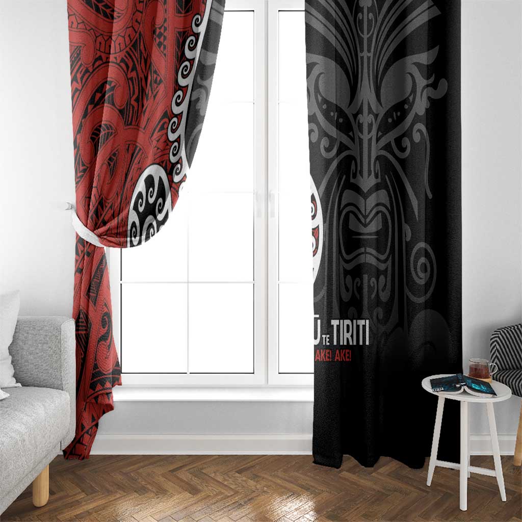 Honour The Treaty New Zealand Window Curtain Toitu Te Tiriti Ake!Ake!Ake! LT9 - Polynesian Pride