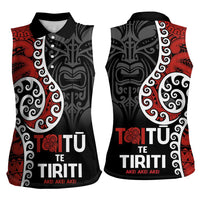 Honour The Treaty New Zealand Women Sleeveless Polo Shirt Toitu Te Tiriti Ake!Ake!Ake! LT9 - Polynesian Pride