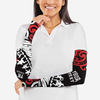 Honour The Treaty New Zealand Personalised Arm Sleeves Toitu Te Tiriti Half Fern Haka Dance LT9 - Polynesian Pride