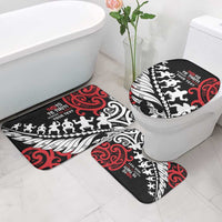 Honour The Treaty New Zealand Personalised Bathroom Set Toitu Te Tiriti Half Fern Haka Dance LT9 - Polynesian Pride