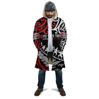 Honour The Treaty New Zealand Personalised Cloak Toitu Te Tiriti Half Fern Haka Dance LT9 - Polynesian Pride