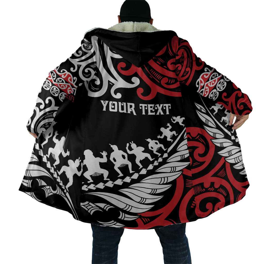 Honour The Treaty New Zealand Personalised Cloak Toitu Te Tiriti Half Fern Haka Dance LT9 - Polynesian Pride