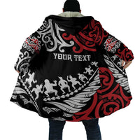 Honour The Treaty New Zealand Personalised Cloak Toitu Te Tiriti Half Fern Haka Dance LT9 - Polynesian Pride