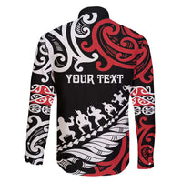 Honour The Treaty New Zealand Personalised Family Matching Long Sleeve Bodycon Dress and Hawaiian Shirt Toitu Te Tiriti Half Fern with Haka dance LT9 - Polynesian Pride