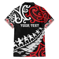 Honour The Treaty New Zealand Personalised Family Matching Off Shoulder Maxi Dress and Hawaiian Shirt Toitu Te Tiriti Half Fern with Haka dance LT9 - Polynesian Pride