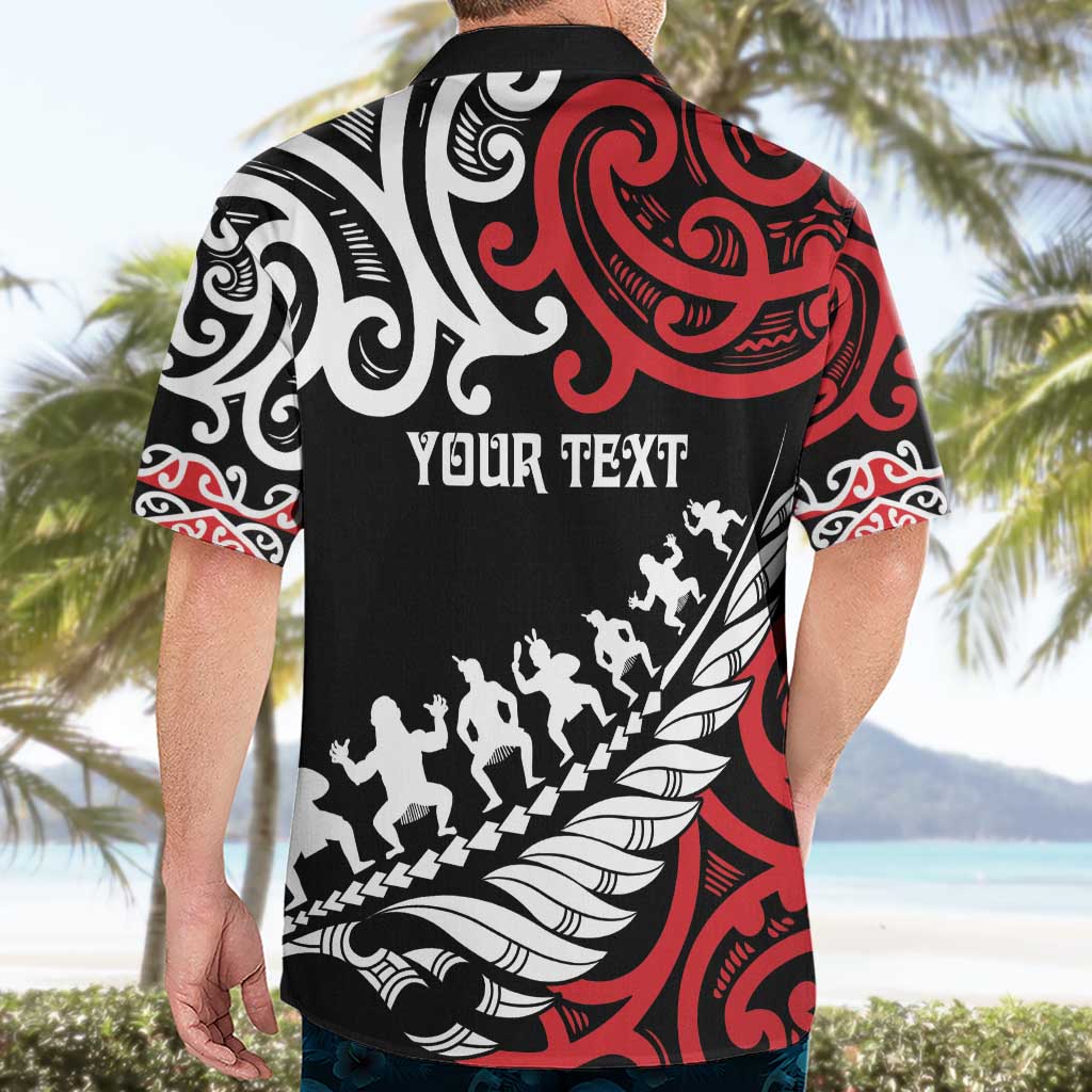 Honour The Treaty New Zealand Personalised Hawaiian Shirt Toitu Te Tiriti Half Fern with Haka dance LT9 - Polynesian Pride