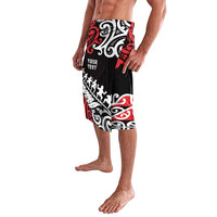 Honour The Treaty New Zealand Personalised Lavalava Toitu Te Tiriti Half Fern with Haka dance LT9 - Polynesian Pride