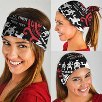 Honour The Treaty New Zealand Personalised Neck Gaiter Toitu Te Tiriti Half Fern Haka Dance LT9 - Polynesian Pride