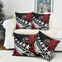 Honour The Treaty New Zealand Personalised Pillow Cover Toitu Te Tiriti Half Fern Haka Dance LT9 - Polynesian Pride