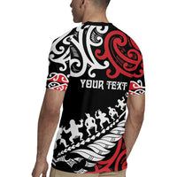 Honour The Treaty New Zealand Personalised Rugby Jersey Toitu Te Tiriti Half Fern with Haka dance LT9 - Polynesian Pride