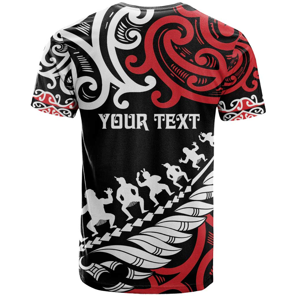 Honour The Treaty New Zealand Personalised T Shirt Toitu Te Tiriti Half Fern with Haka dance LT9 - Polynesian Pride