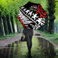 Honour The Treaty New Zealand Personalised Umbrella Toitu Te Tiriti Half Fern Haka Dance LT9 - Polynesian Pride