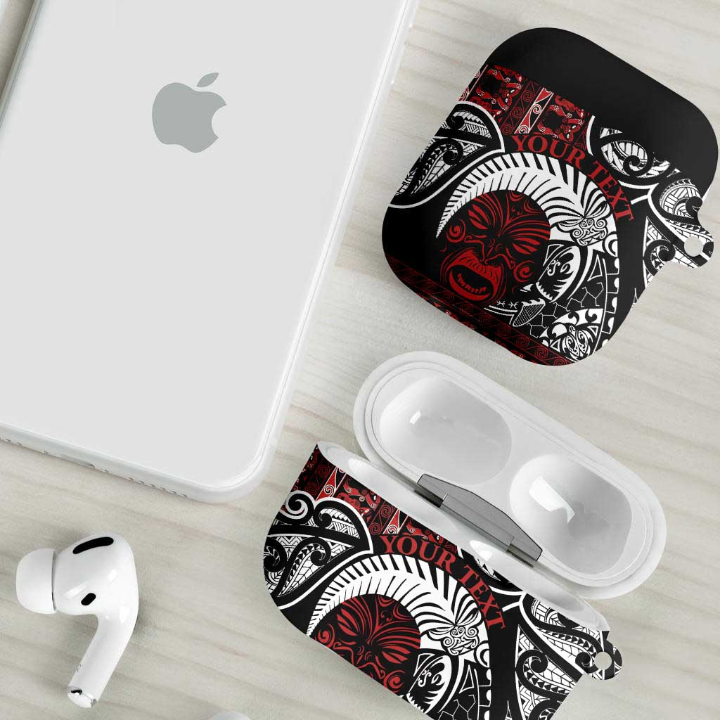 Honour The Treaty New Zealand Personalised AirPods Case Toitu Te Tiriti Indigenous Maori Face LT9 - Polynesian Pride