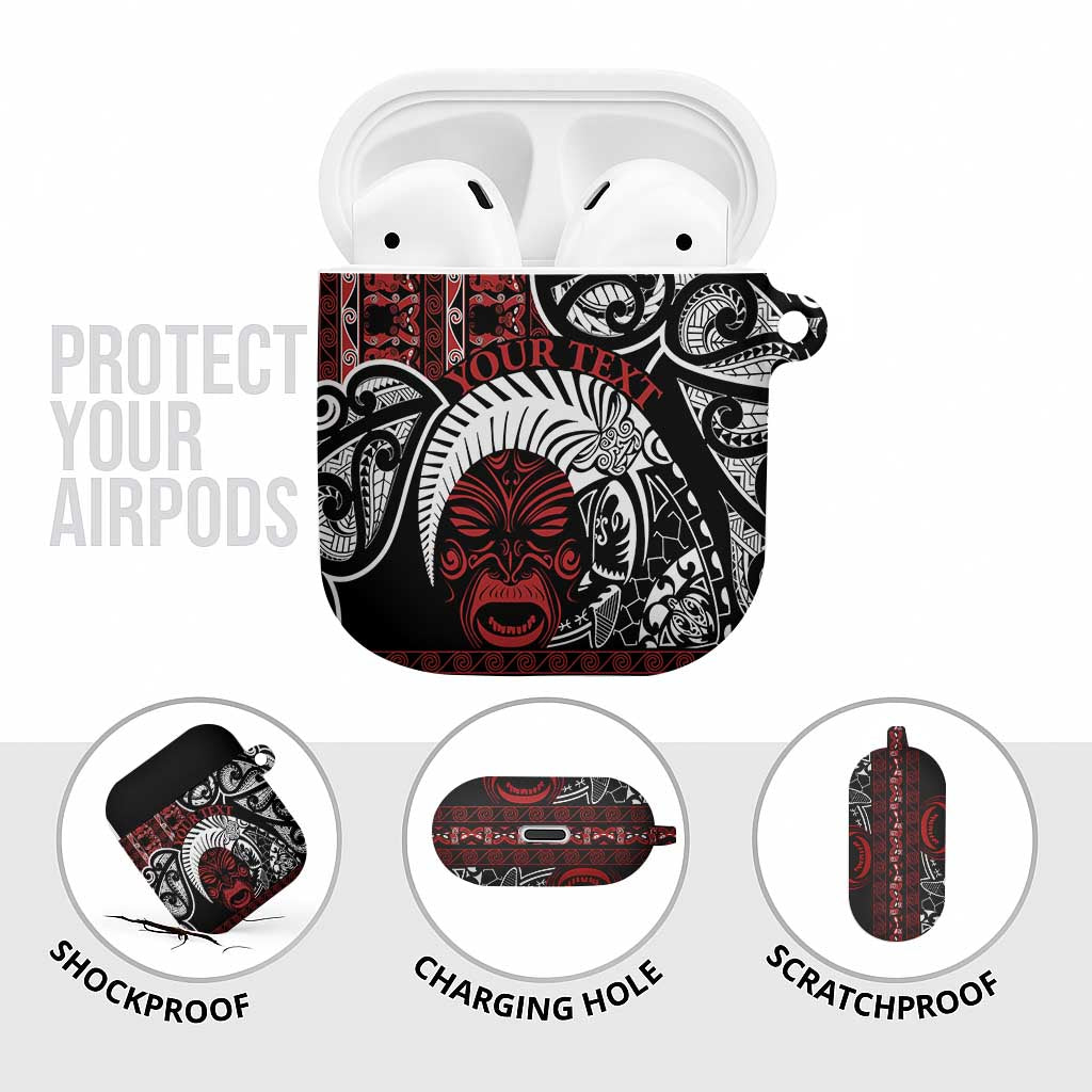 Honour The Treaty New Zealand Personalised AirPods Case Toitu Te Tiriti Indigenous Maori Face LT9 - Polynesian Pride