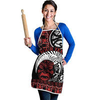 Honour The Treaty New Zealand Personalised Apron Toitu Te Tiriti Indigenous Maori Face LT9 - Polynesian Pride