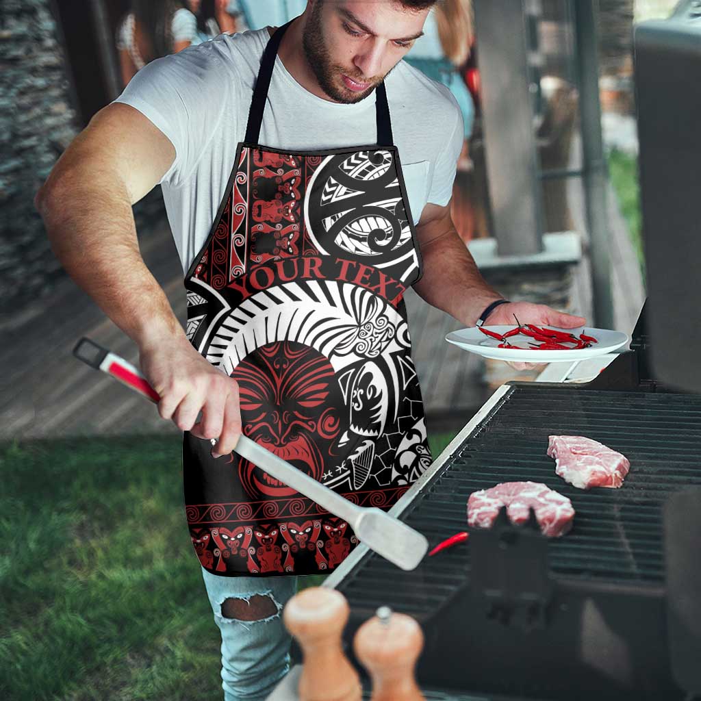Honour The Treaty New Zealand Personalised Apron Toitu Te Tiriti Indigenous Maori Face LT9 - Polynesian Pride