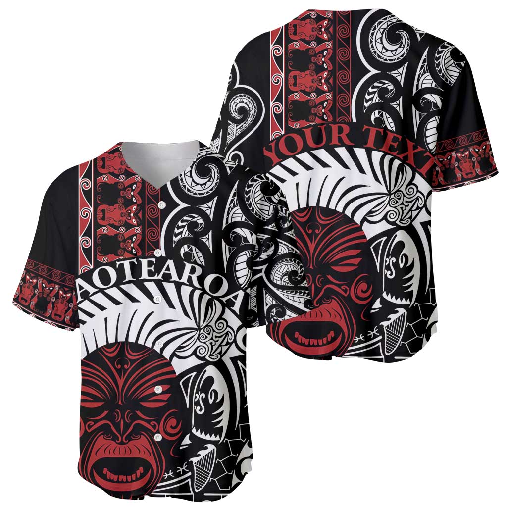 Honour The Treaty New Zealand Personalised Baseball Jersey Toitu Te Tiriti Indigenous Maori Face LT9 - Polynesian Pride