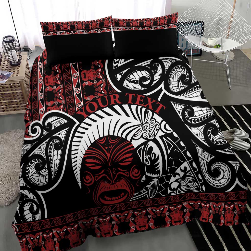 Honour The Treaty New Zealand Personalised Bedding Set Toitu Te Tiriti Indigenous Maori Face LT9 - Polynesian Pride