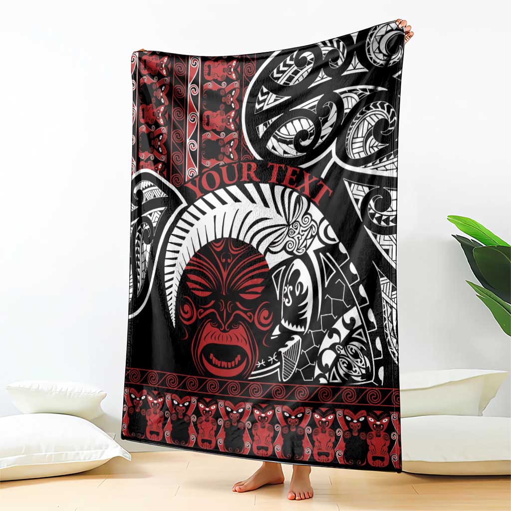 Honour The Treaty New Zealand Personalised Blanket Toitu Te Tiriti Indigenous Maori Face LT9 - Polynesian Pride