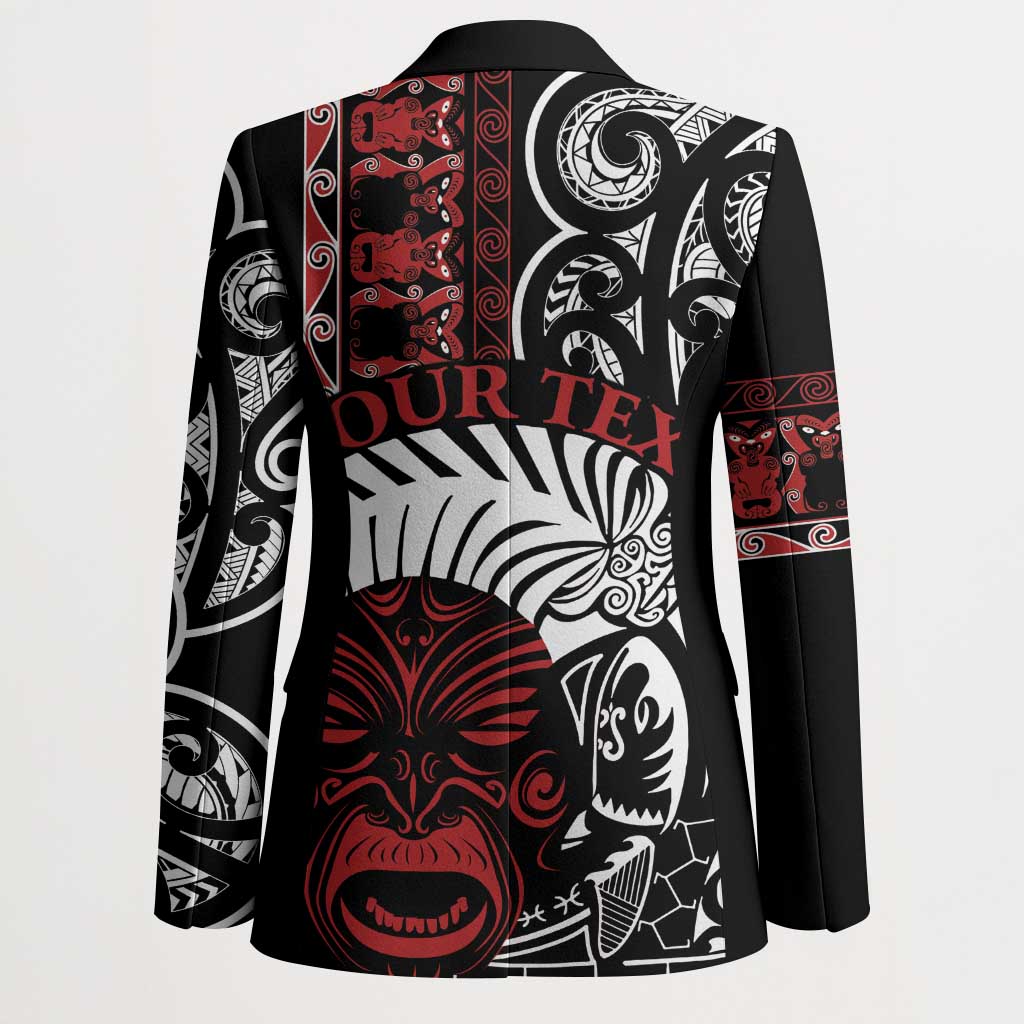 Honour The Treaty New Zealand Personalised Blazer Toitu Te Tiriti Indigenous Maori Face LT9 - Polynesian Pride