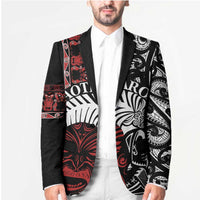 Honour The Treaty New Zealand Personalised Blazer Toitu Te Tiriti Indigenous Maori Face LT9 - Polynesian Pride