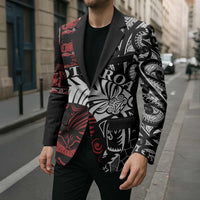 Honour The Treaty New Zealand Personalised Blazer Toitu Te Tiriti Indigenous Maori Face LT9 - Polynesian Pride