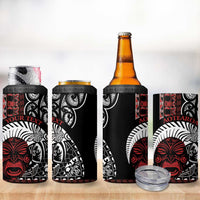 Honour The Treaty New Zealand Personalised 4 in 1 Can Cooler Tumbler Toitu Te Tiriti Indigenous Maori Face LT9 - Polynesian Pride