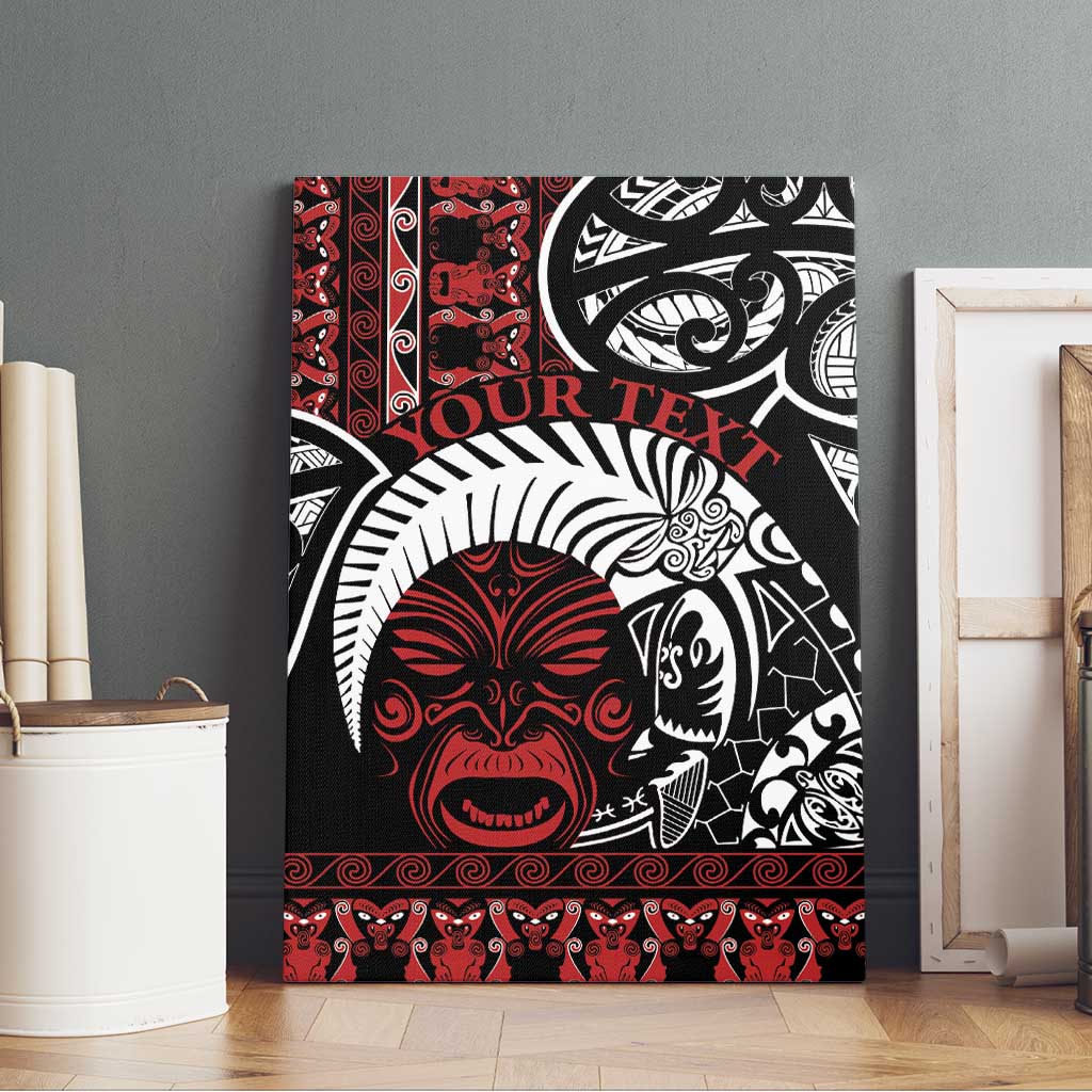 Honour The Treaty New Zealand Personalised Canvas Wall Art Toitu Te Tiriti Indigenous Maori Face LT9 - Polynesian Pride