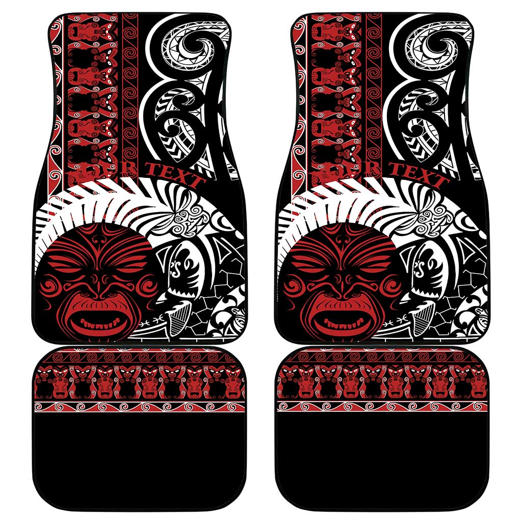 Honour The Treaty New Zealand Personalised Car Mats Toitu Te Tiriti Indigenous Maori Face LT9 - Polynesian Pride