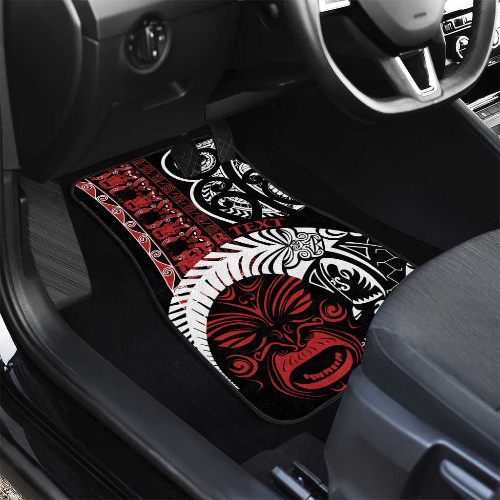 Honour The Treaty New Zealand Personalised Car Mats Toitu Te Tiriti Indigenous Maori Face LT9 - Polynesian Pride
