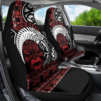 Honour The Treaty New Zealand Personalised Car Seat Cover Toitu Te Tiriti Indigenous Maori Face LT9 - Polynesian Pride