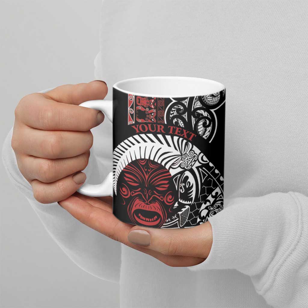 Honour The Treaty New Zealand Personalised Ceramic Mug Toitu Te Tiriti Indigenous Maori Face LT9 - Polynesian Pride
