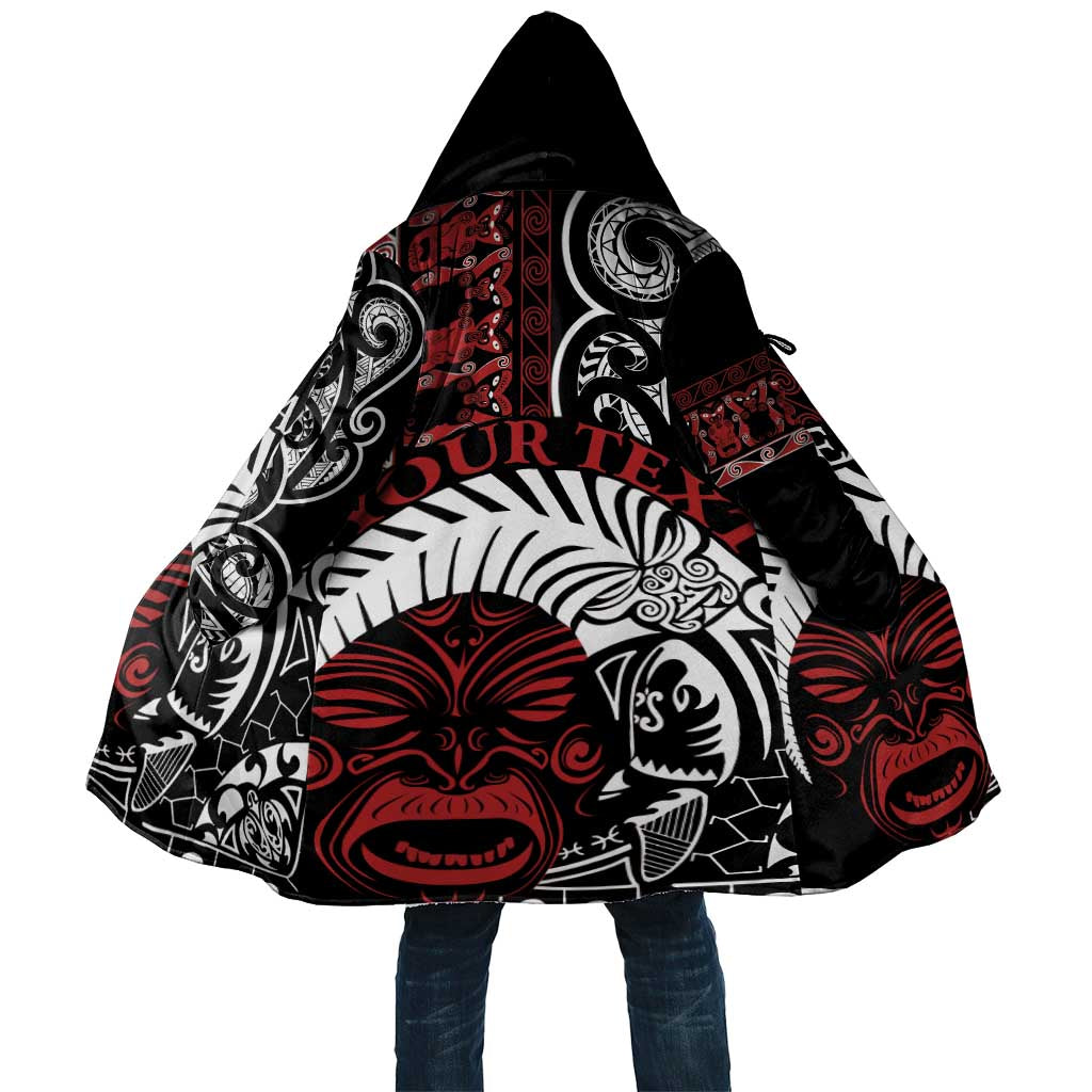 Honour The Treaty New Zealand Personalised Cloak Toitu Te Tiriti Indigenous Maori Face LT9 Unisex Red - Polynesian Pride
