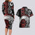 Honour The Treaty New Zealand Personalised Couples Matching Long Sleeve Bodycon Dress and Hawaiian Shirt Toitu Te Tiriti Indigenous Maori Face