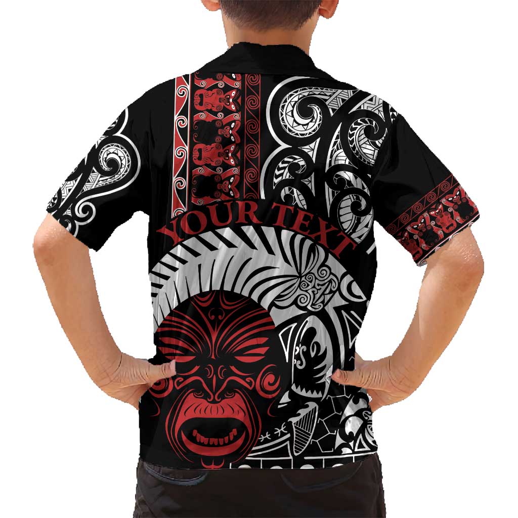 Honour The Treaty New Zealand Personalised Family Matching Off Shoulder Maxi Dress and Hawaiian Shirt Toitu Te Tiriti Indigenous Maori Face LT9 - Polynesian Pride