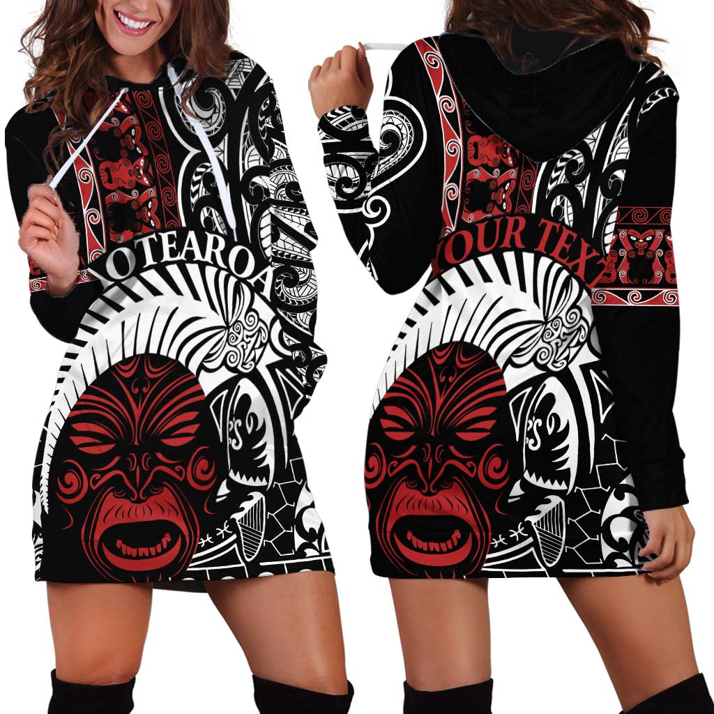 Honour The Treaty New Zealand Personalised Hoodie Dress Toitu Te Tiriti Indigenous Maori Face LT9 - Polynesian Pride