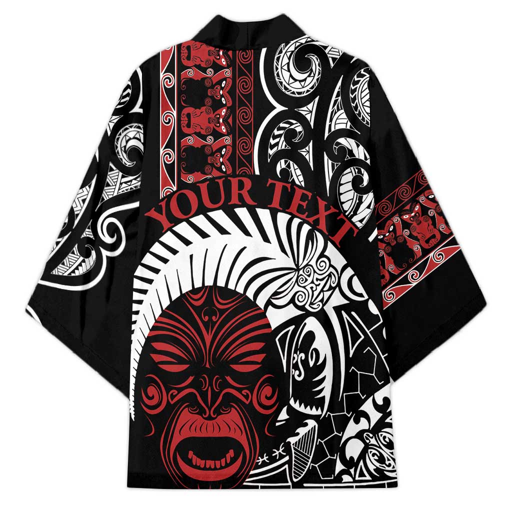 Honour The Treaty New Zealand Personalised Kimono Toitu Te Tiriti Indigenous Maori Face LT9 - Polynesian Pride