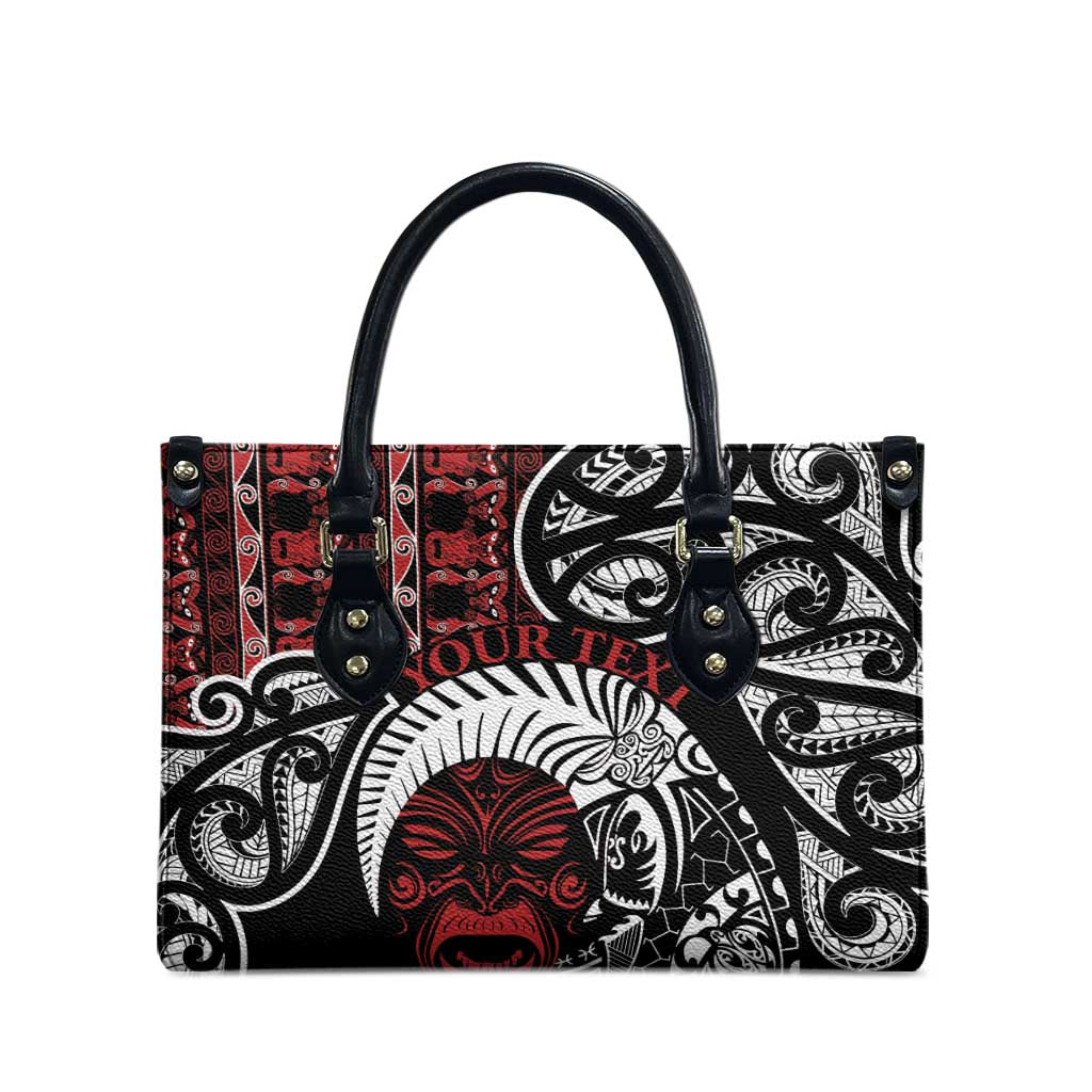 Honour The Treaty New Zealand Personalised Leather Bag Toitu Te Tiriti Indigenous Maori Face LT9 - Polynesian Pride