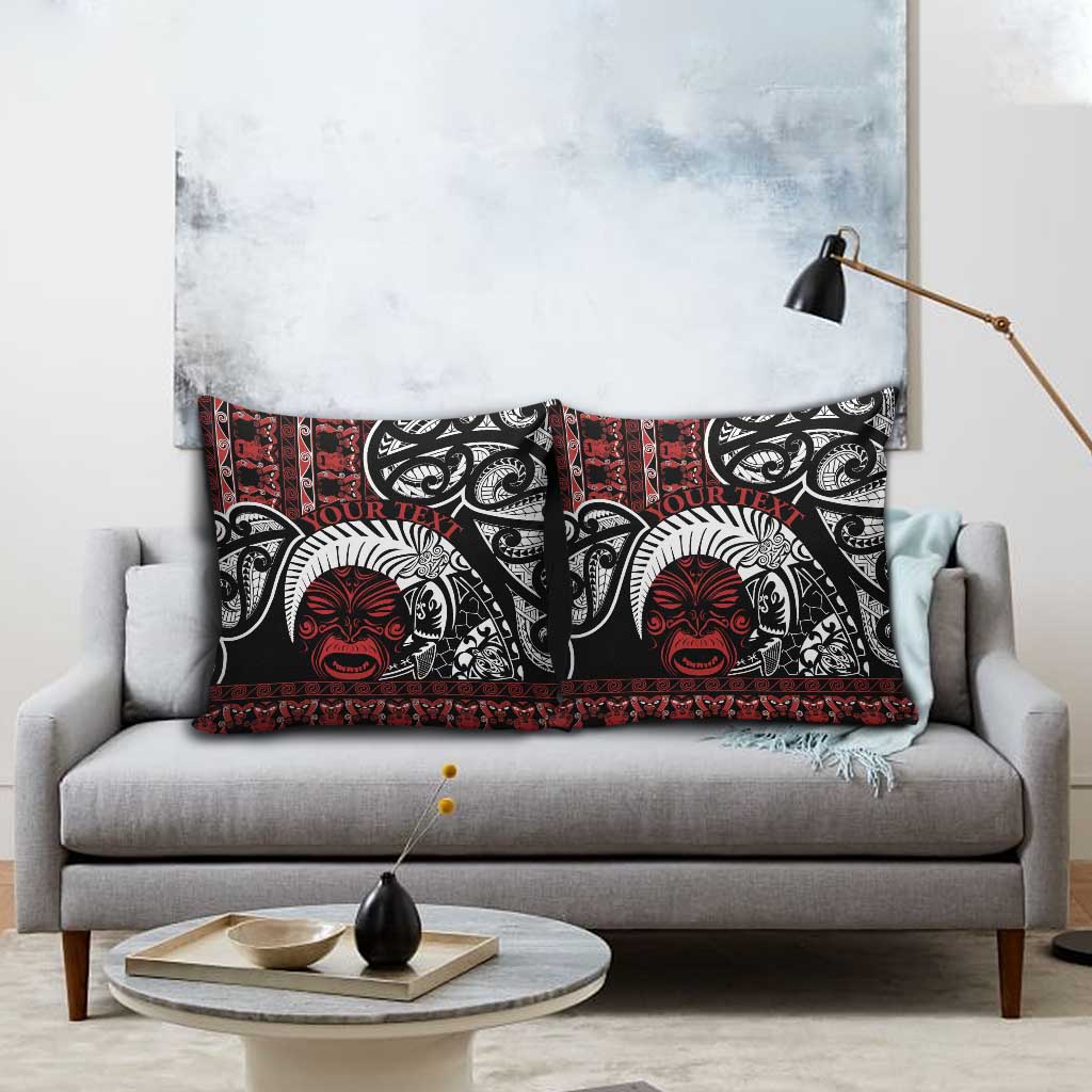 Honour The Treaty New Zealand Personalised Pillow Cover Toitu Te Tiriti Indigenous Maori Face LT9 - Polynesian Pride