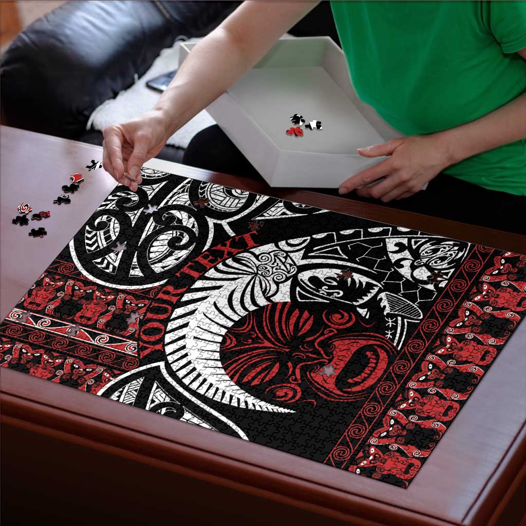 Honour The Treaty New Zealand Personalised Puzzle Toitu Te Tiriti Indigenous Maori Face LT9 - Polynesian Pride