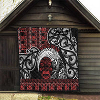 Honour The Treaty New Zealand Personalised Quilt Toitu Te Tiriti Indigenous Maori Face LT9 - Polynesian Pride