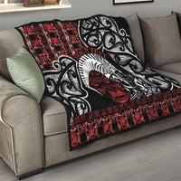 Honour The Treaty New Zealand Personalised Quilt Toitu Te Tiriti Indigenous Maori Face LT9 - Polynesian Pride